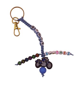 Llavero personalizado con abalorios a elegir