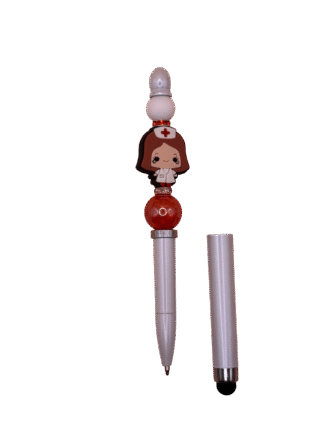 puntero tactil con bolígrafo personalizado con abalorios de Enfermera