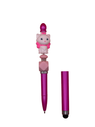 puntero tactil con bolígrafo personalizado con abalorios de Marie gatita